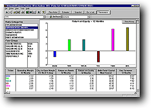 Peer Analysis Screen Shot